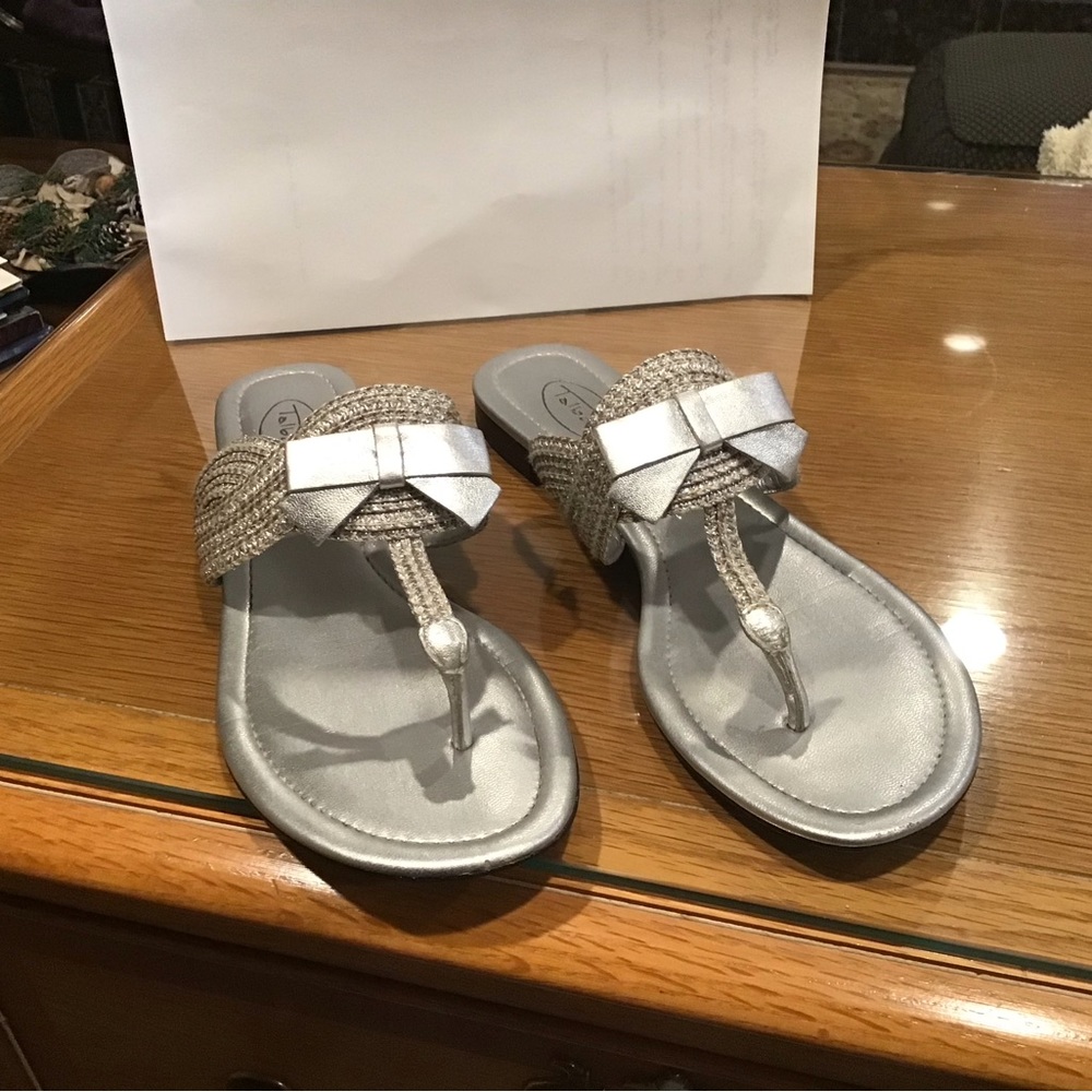 Silver sandals